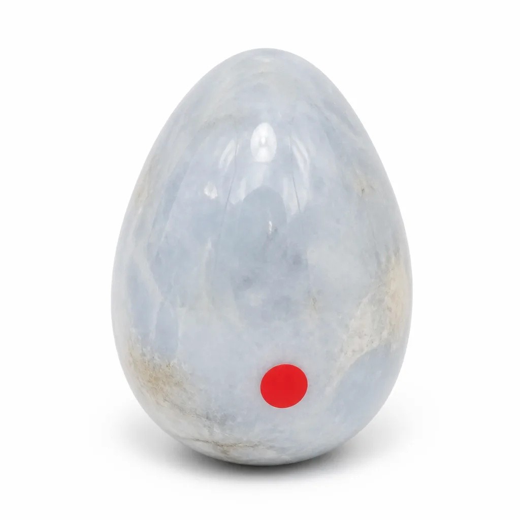 Healing Crystal Egg – Premium Lan Jing Red Jasper for Energy, Chakra & Protection in Meditation, Yoga, Bedroom, Office, Spiritual Gift – Handcrafted Metaphysical Decor