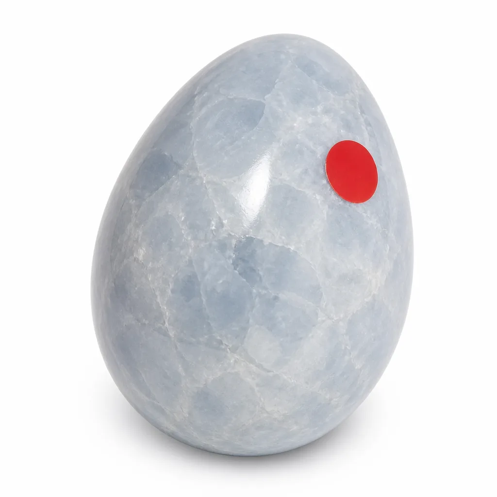 Healing Crystal Egg – Premium Lan Jing Red Jasper for Energy, Chakra & Protection in Meditation, Yoga, Bedroom, Office, Spiritual Gift – Handcrafted Metaphysical Decor