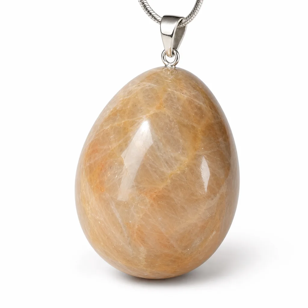 Yellow Moonlight Crystal Egg Chakra Healing Energy Protection Decor for Meditation, Yoga & Altar | Premium Metaphysical Collection