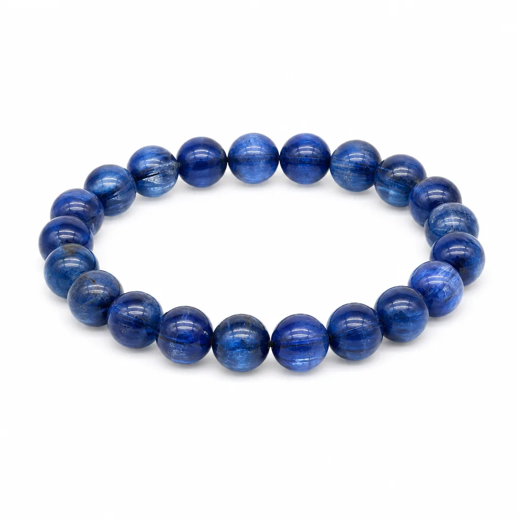 Premium Blue Crystal Bracelet – Handcrafted Healing Energy & Chakra Protection for Meditation, Yoga, Altar & Office Decor