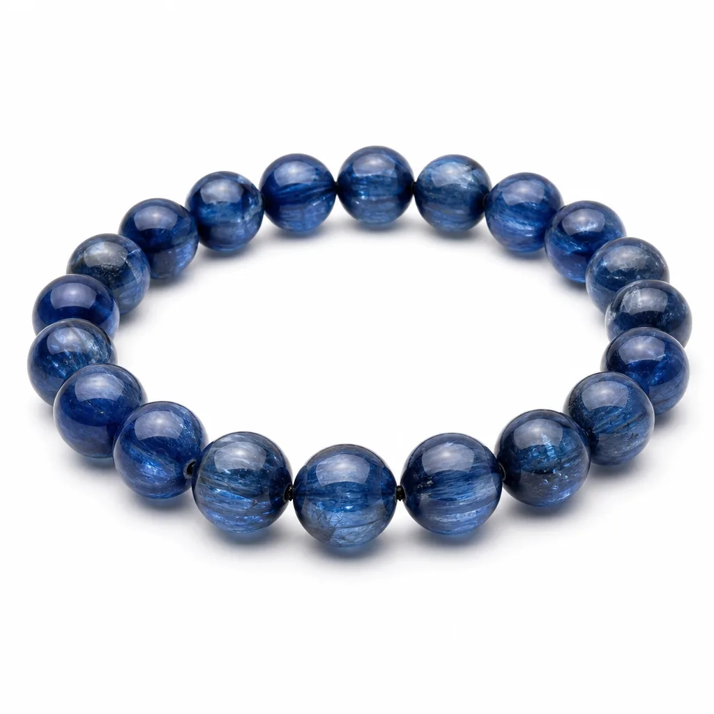 Premium Blue Crystal Bracelet – Handcrafted Healing Energy & Chakra Protection for Meditation, Yoga, Altar & Office Decor