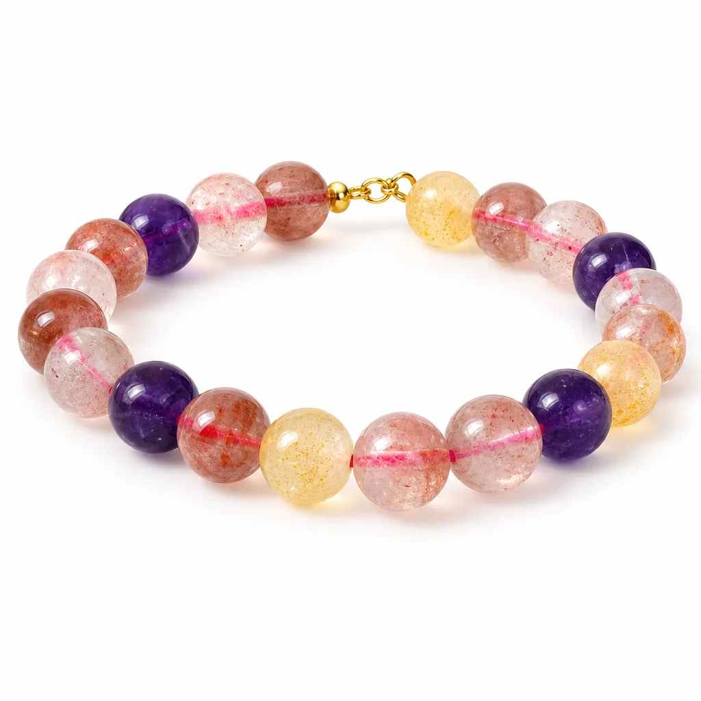 Colorful Aurora Bracelet Crystal Healing Energy Protection for Meditation & Wellness Studio Premium Metaphysical Collection