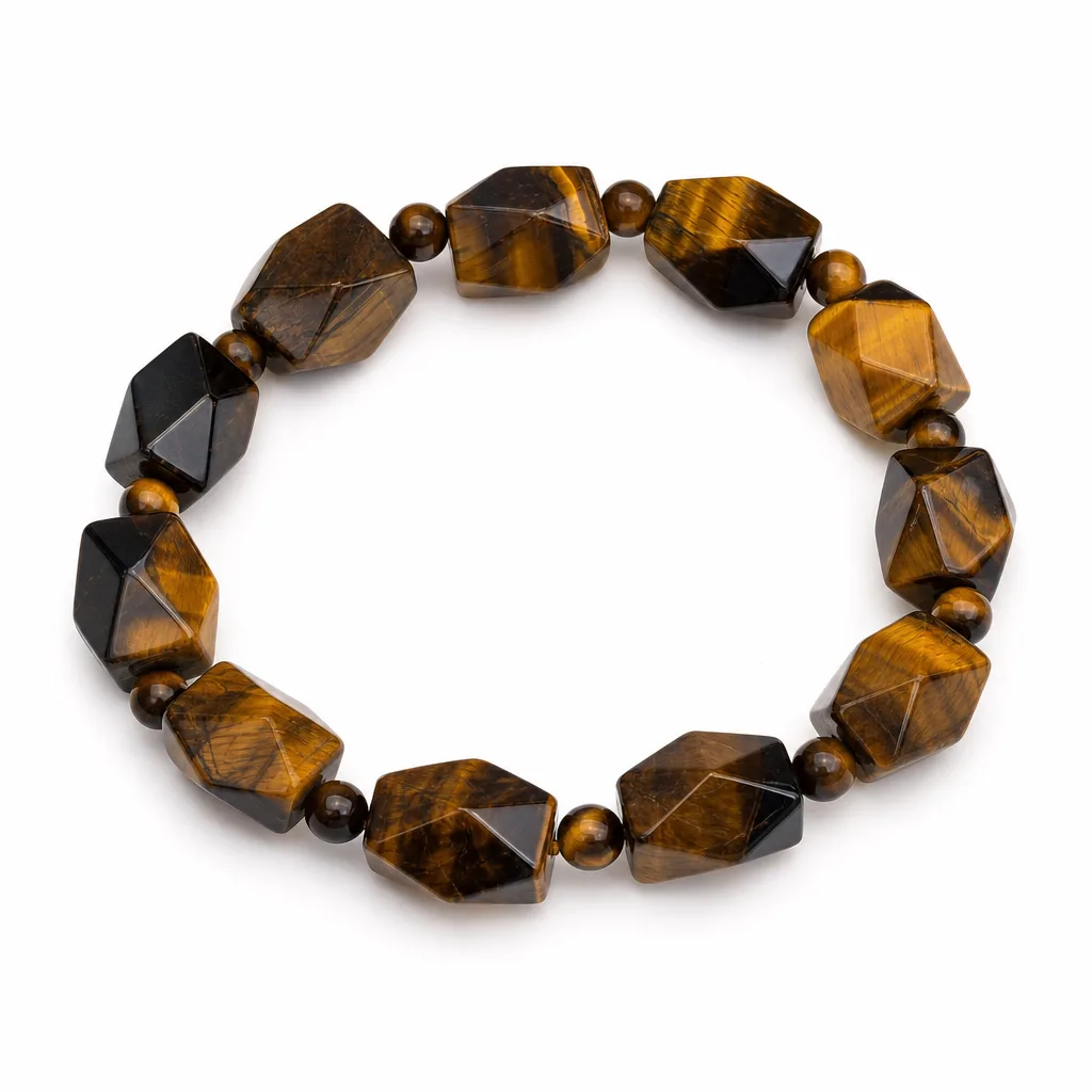 Tiger’s Eye Bracelet Natural Yellow Stone Chakra Protection | Meditation & Office Premium Collection
