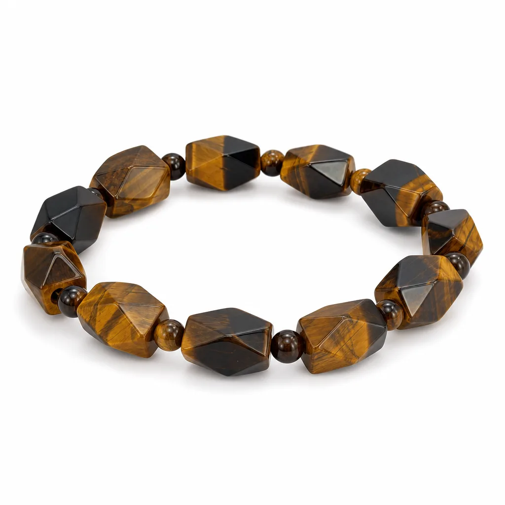 Tiger’s Eye Bracelet Natural Yellow Stone Chakra Protection | Meditation & Office Premium Collection