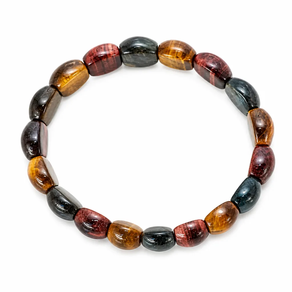 Tiger Eye Bracelet Premium Natural Stone Chakra Protection & Healing for Meditation Yoga Office Spiritual Gift Collection