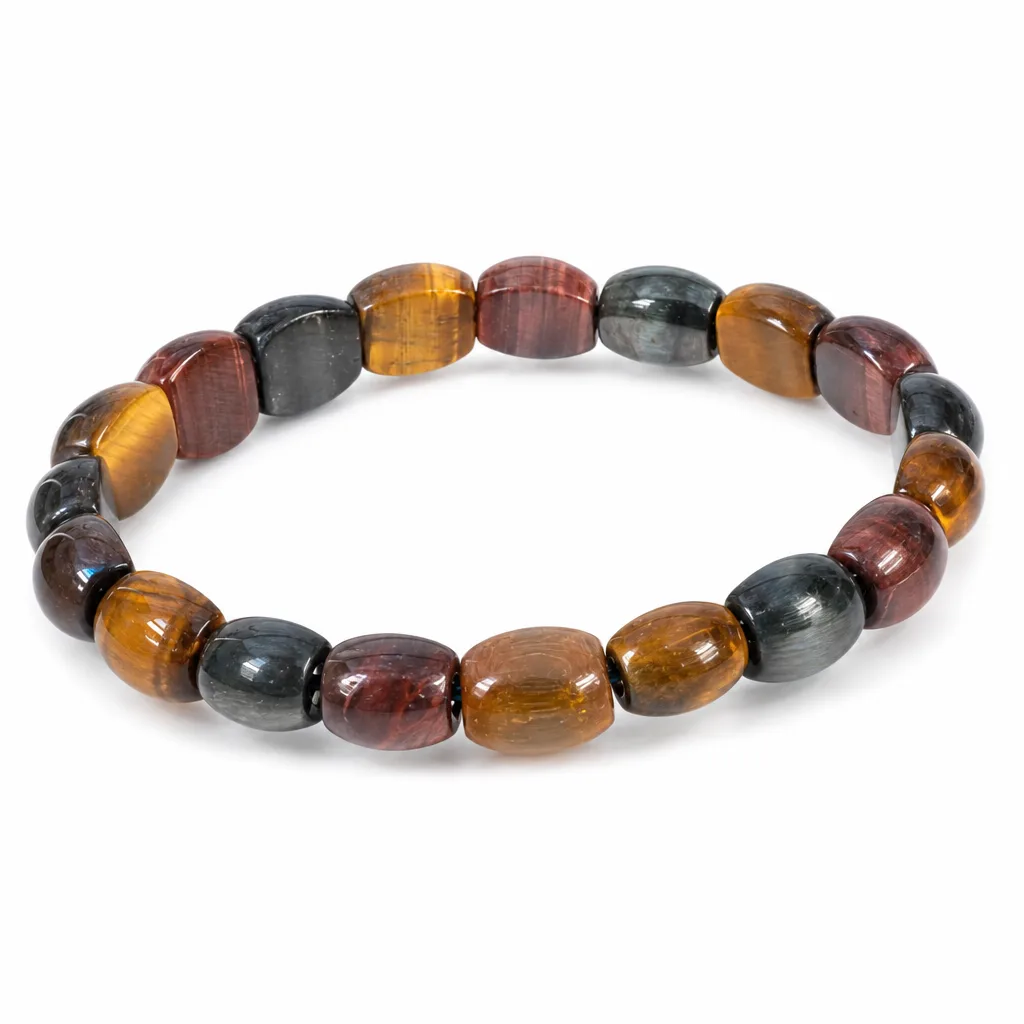 Tiger Eye Bracelet Premium Natural Stone Chakra Protection & Healing for Meditation Yoga Office Spiritual Gift Collection