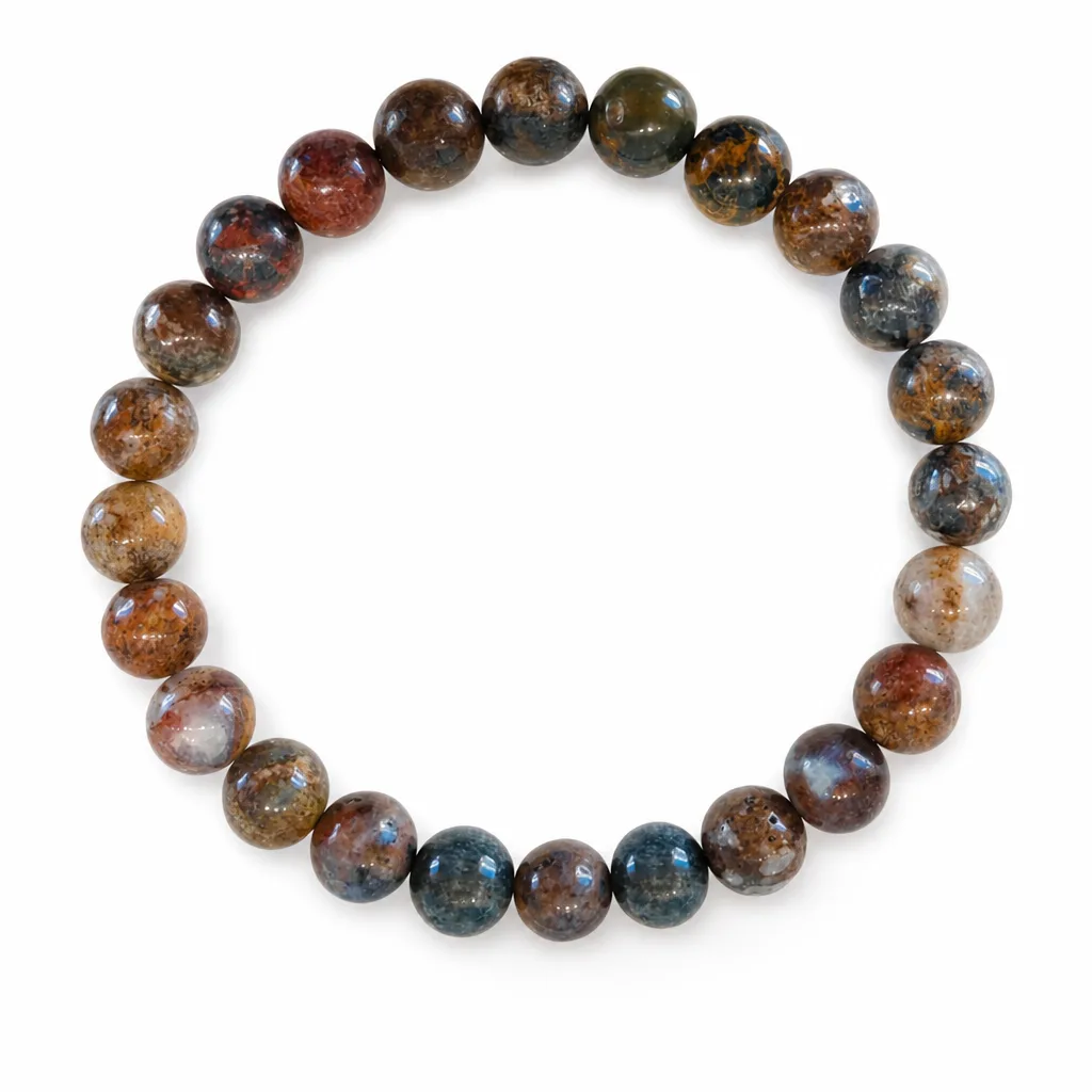 Premium Pietersite Crystal Bracelet – Handcrafted Chakra Healing & Protection for Meditation, Yoga, Office, Altar Decor