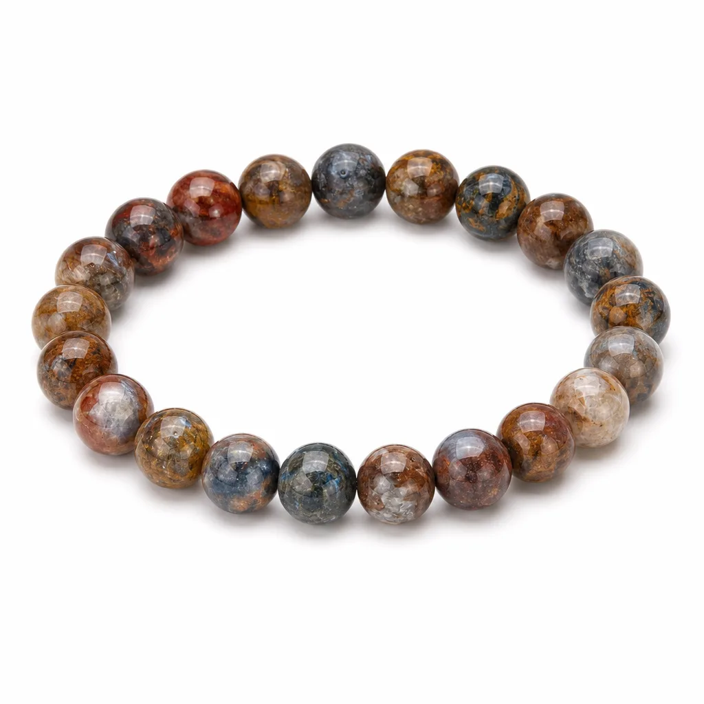 Premium Pietersite Crystal Bracelet – Handcrafted Chakra Healing & Protection for Meditation, Yoga, Office, Altar Decor