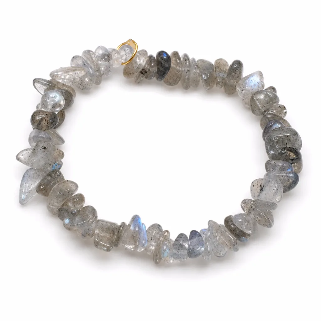 Crushed Stone Bracelet – Handcrafted Crystal Energy & Chakra Healing for Meditation, Yoga & Spiritual Spaces