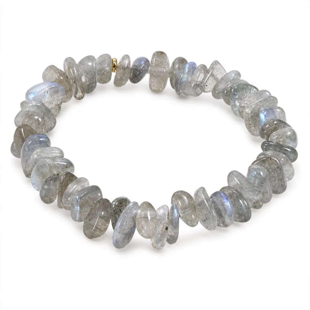 Crushed Stone Bracelet – Handcrafted Crystal Energy & Chakra Healing for Meditation, Yoga & Spiritual Spaces