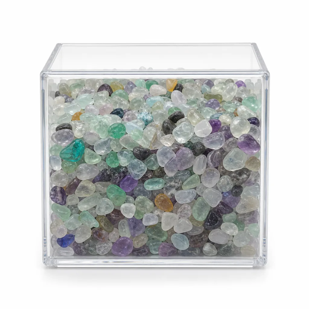 Premium Fluorite Gravel | Certified Healing Stones for Meditation & Altar Decor | Metaphysical Energy Collection