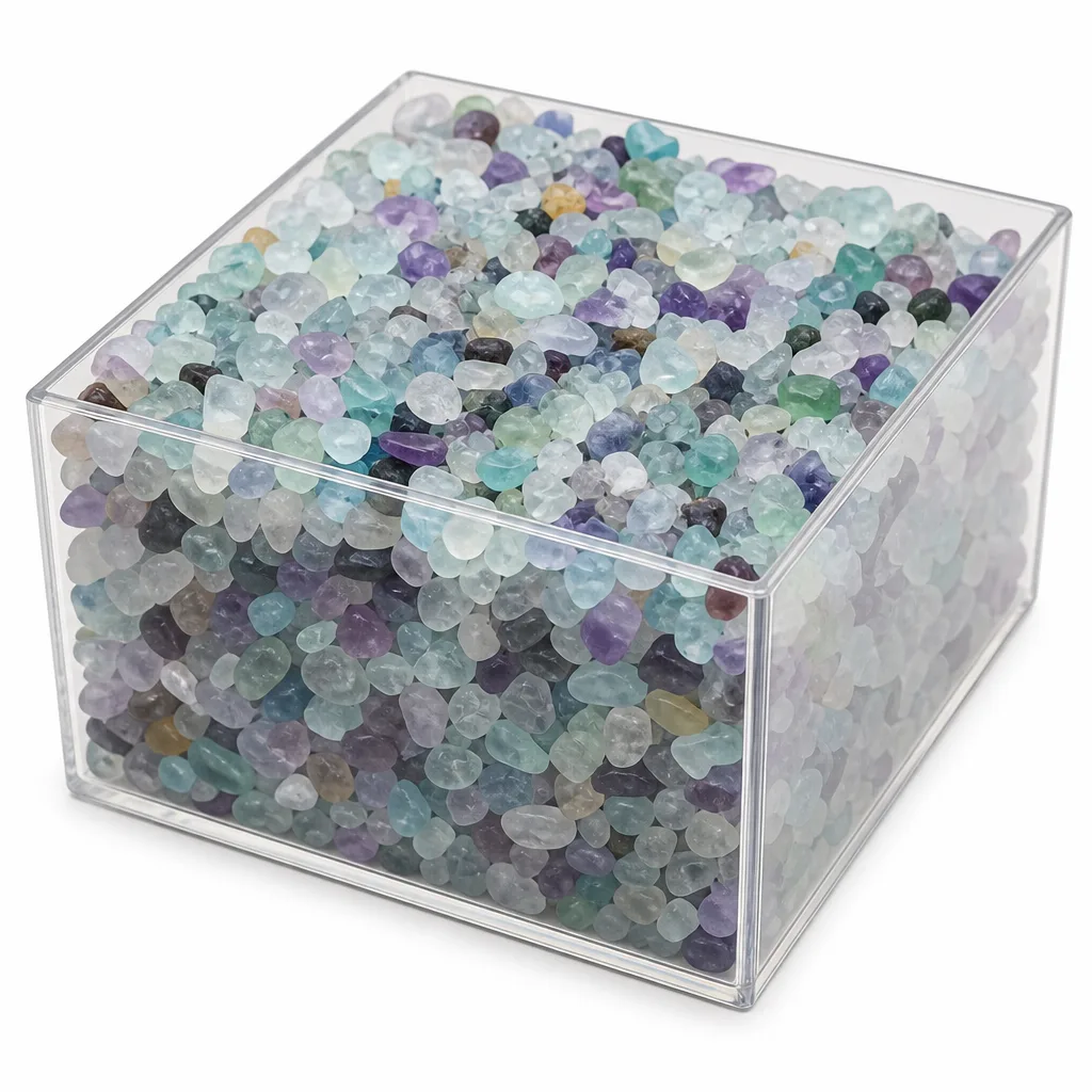 Premium Fluorite Gravel | Certified Healing Stones for Meditation & Altar Decor | Metaphysical Energy Collection