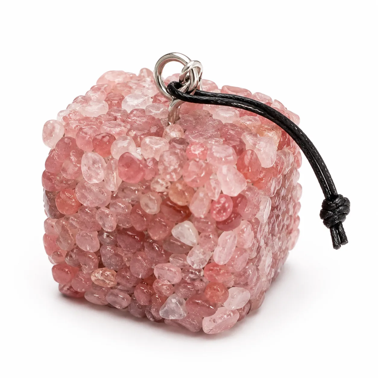 Premium Crushed Strawberry Quartz Healing Crystal for Chakra Energy Protection Meditation Yoga Home Decor Metaphysical Collection