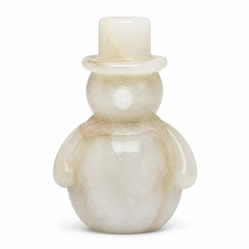 Premium Handcrafted Snowman Crystal Figurine – Chakra Healing Energy for Meditation, Yoga & Home Decor image 1 Premium Handcrafted Snowman Crystal Figurine – Chakra Healing Energy for Meditation, Yoga & Home Decor
