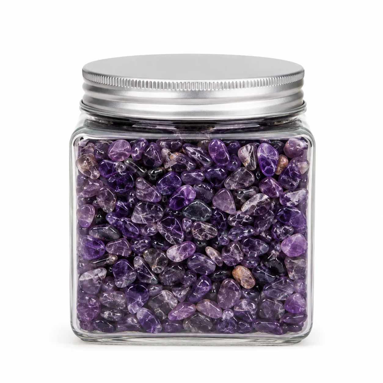 Premium Amethyst Gravel Crystal Healing Energy & Protection Decor for Meditation, Yoga, Altar & Executive Desk Collection