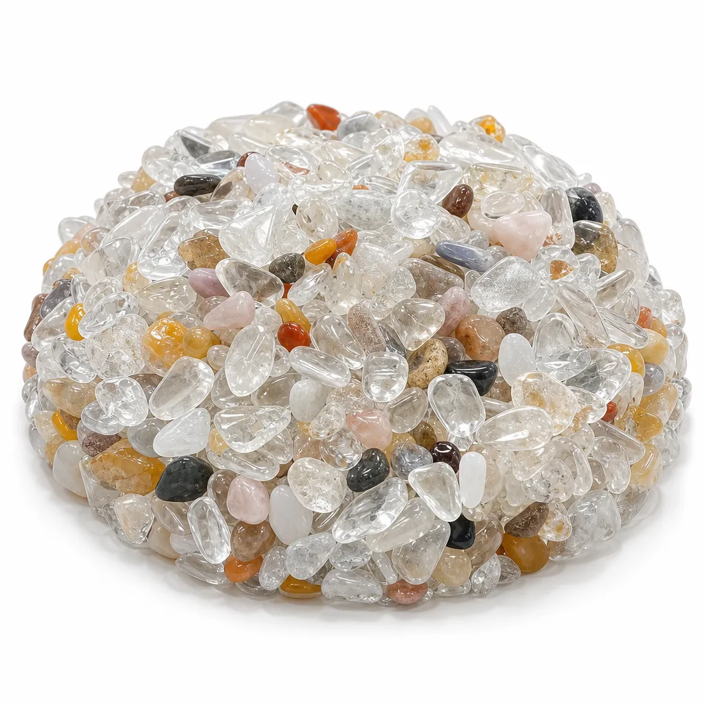 Premium Colorful Gravel Crystal Stones – Chakra Healing Energy Decor for Meditation, Yoga & Spiritual Spaces