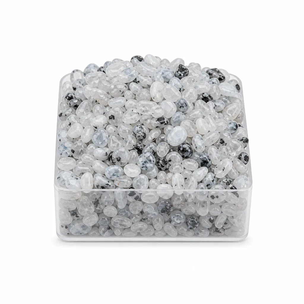 White Moonlight Crushed Stone Crystal for Chakra Healing Energy Protection Decor – Meditation, Yoga, Altar & Executive Desk Premium Metaphysical Collection image 1 White Moonlight Crushed Stone Crystal for Chakra Healing Energy Protection Decor – Meditation, Yoga, Altar & Executive Desk Premium Metaphysical Collection