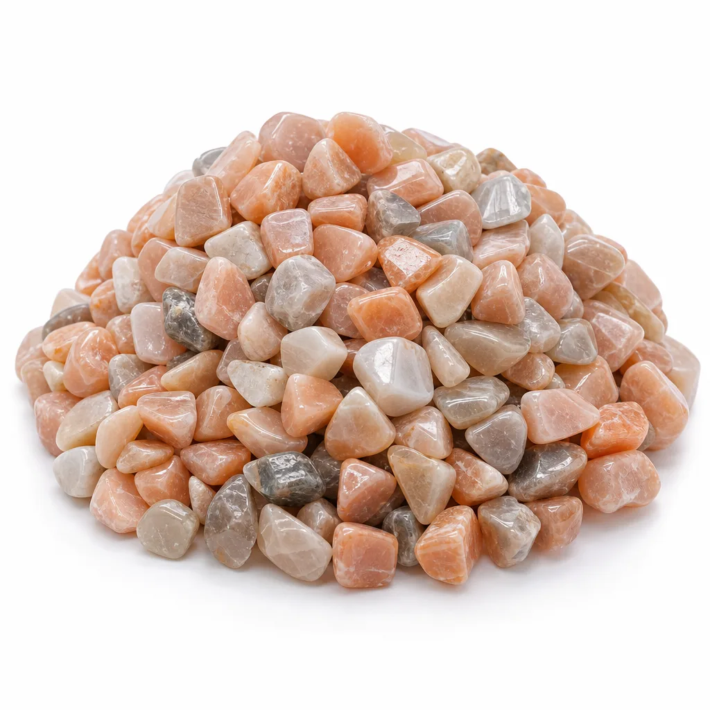 Premium Orange Sun Gravel Crystal – Chakra Healing Energy for Meditation & Altar Decor