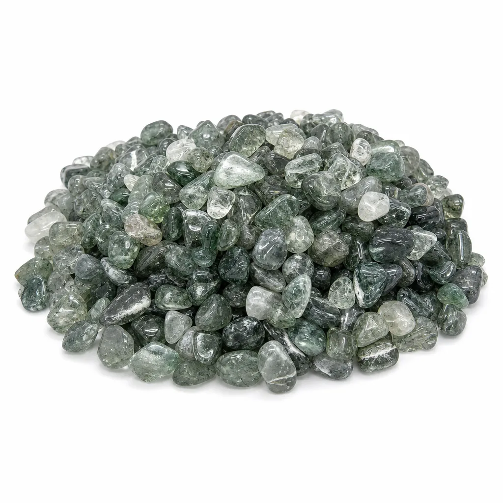 Green Rutilated Quartz Chips Chakra Healing & Protection | Meditation Collection image 1 Green Rutilated Quartz Chips Chakra Healing & Protection | Meditation Collection