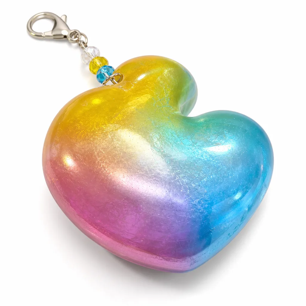 Premium Plaster Moon Heart – Handcrafted Chakra Healing Energy Decor for Yoga & Altar