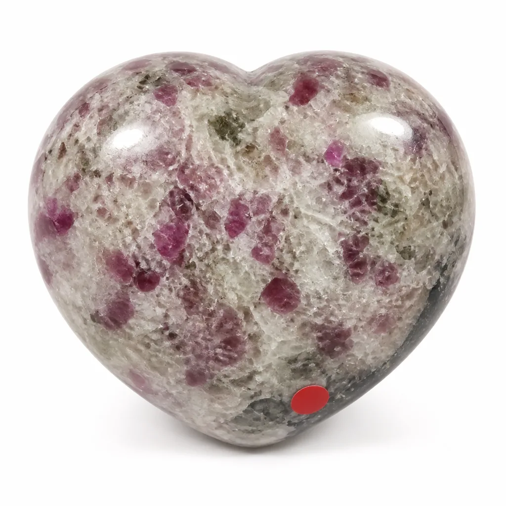 Premium Plum Blossom Tourmaline Heart – Chakra Healing & Protection for Meditation, Yoga, Home & Spiritual Spaces
