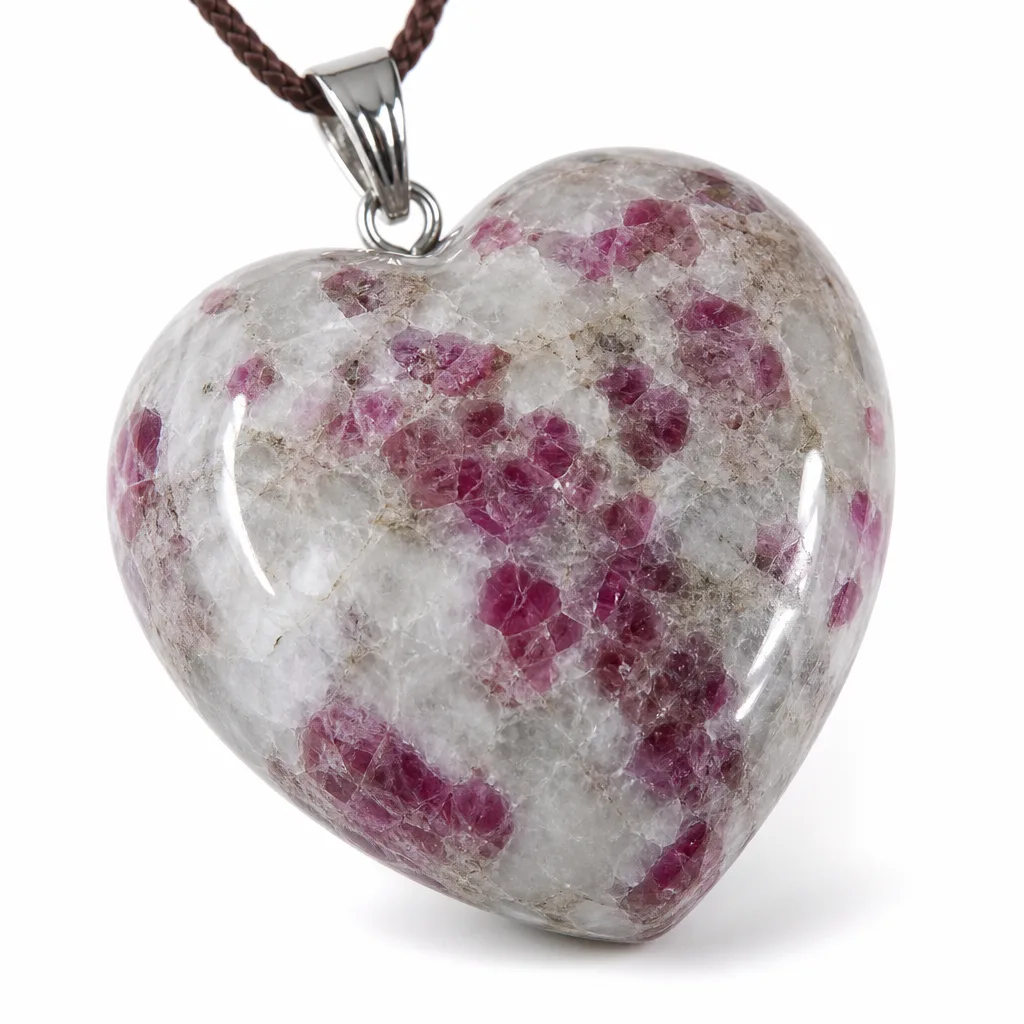 Premium Plum Blossom Tourmaline Heart – Chakra Healing & Protection for Meditation, Yoga, Home & Spiritual Spaces
