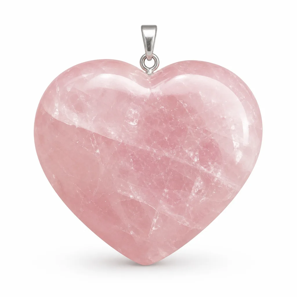 Premium Rose Quartz Heart Crystal Healing Decor for Meditation & Altar Gift Collection