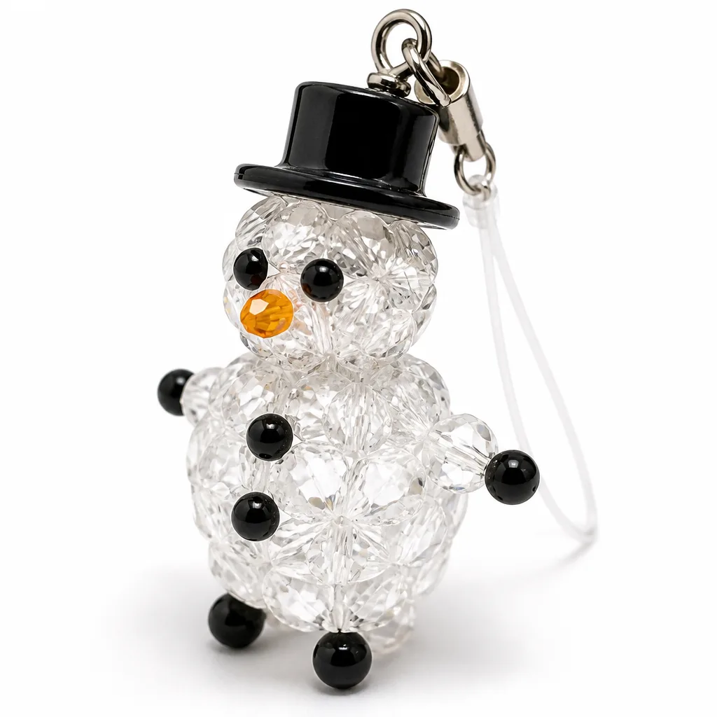 Crystal Decor Snowman 2 Chakra Healing Energy Protection for Meditation & Altar | Premium Metaphysical Collection