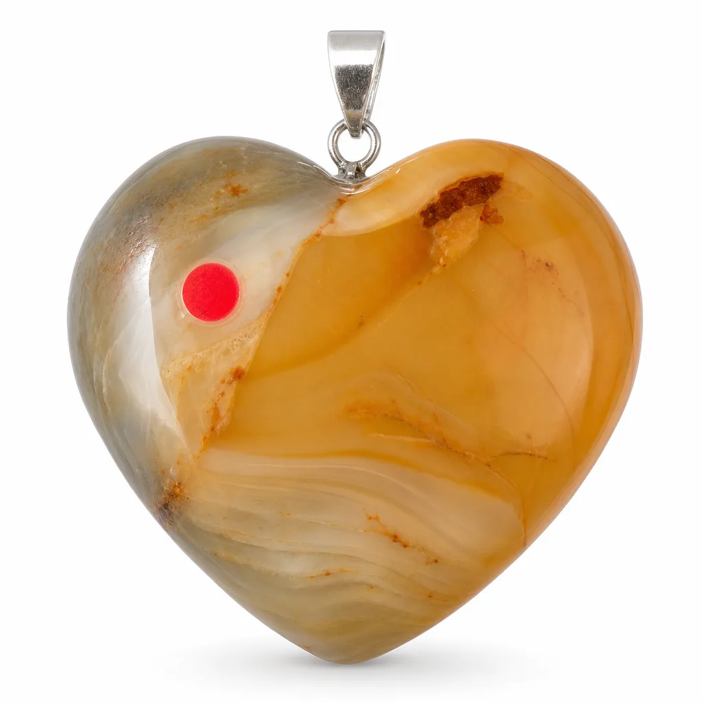 Premium Handcrafted Ocean Stone Heart – Chakra Healing & Protection for Meditation, Yoga, Home & Spiritual Gift Collection