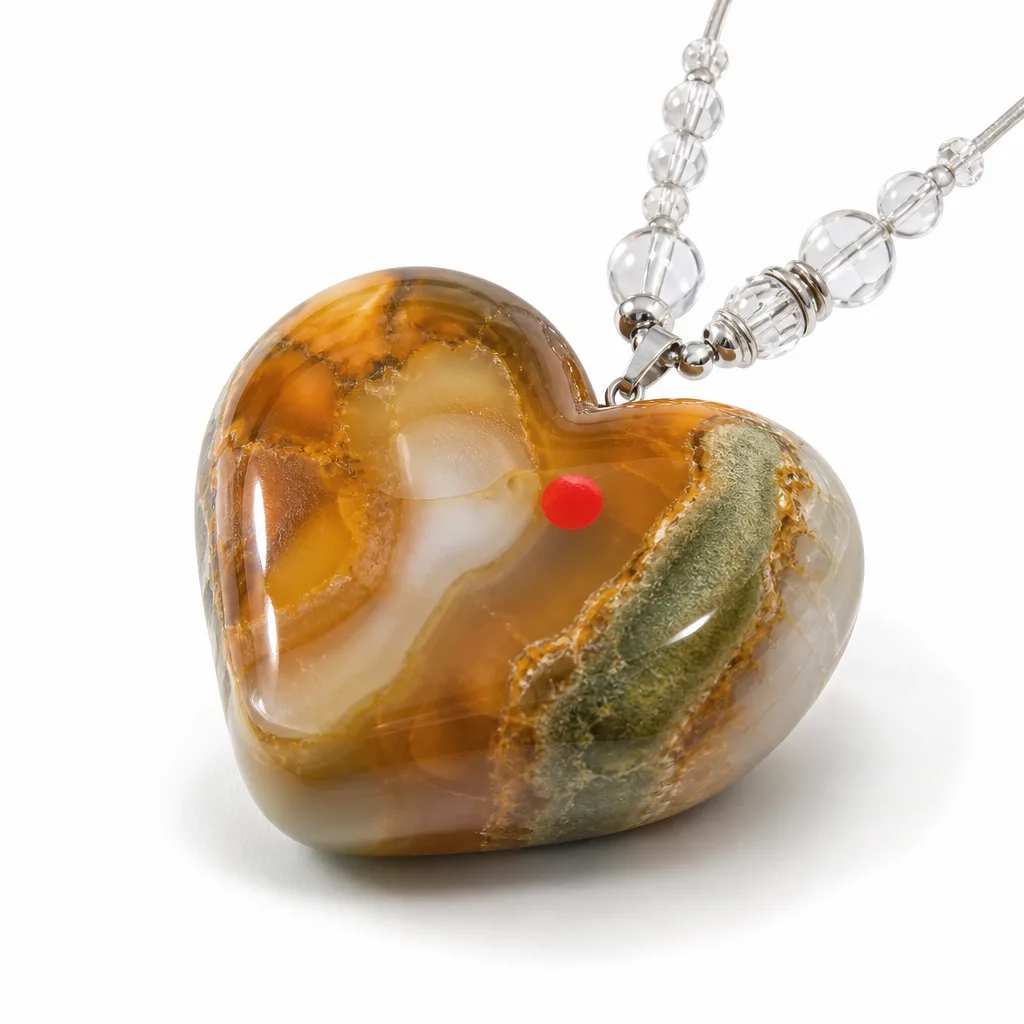 Premium Handcrafted Ocean Stone Heart – Chakra Healing & Protection for Meditation, Yoga, Home & Spiritual Gift Collection