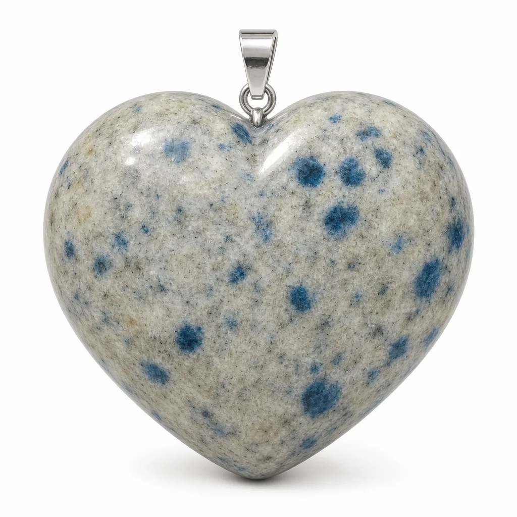 Heart-Shaped K2 Stone – Handcrafted Chakra Healing Crystal for Meditation & Home Decor