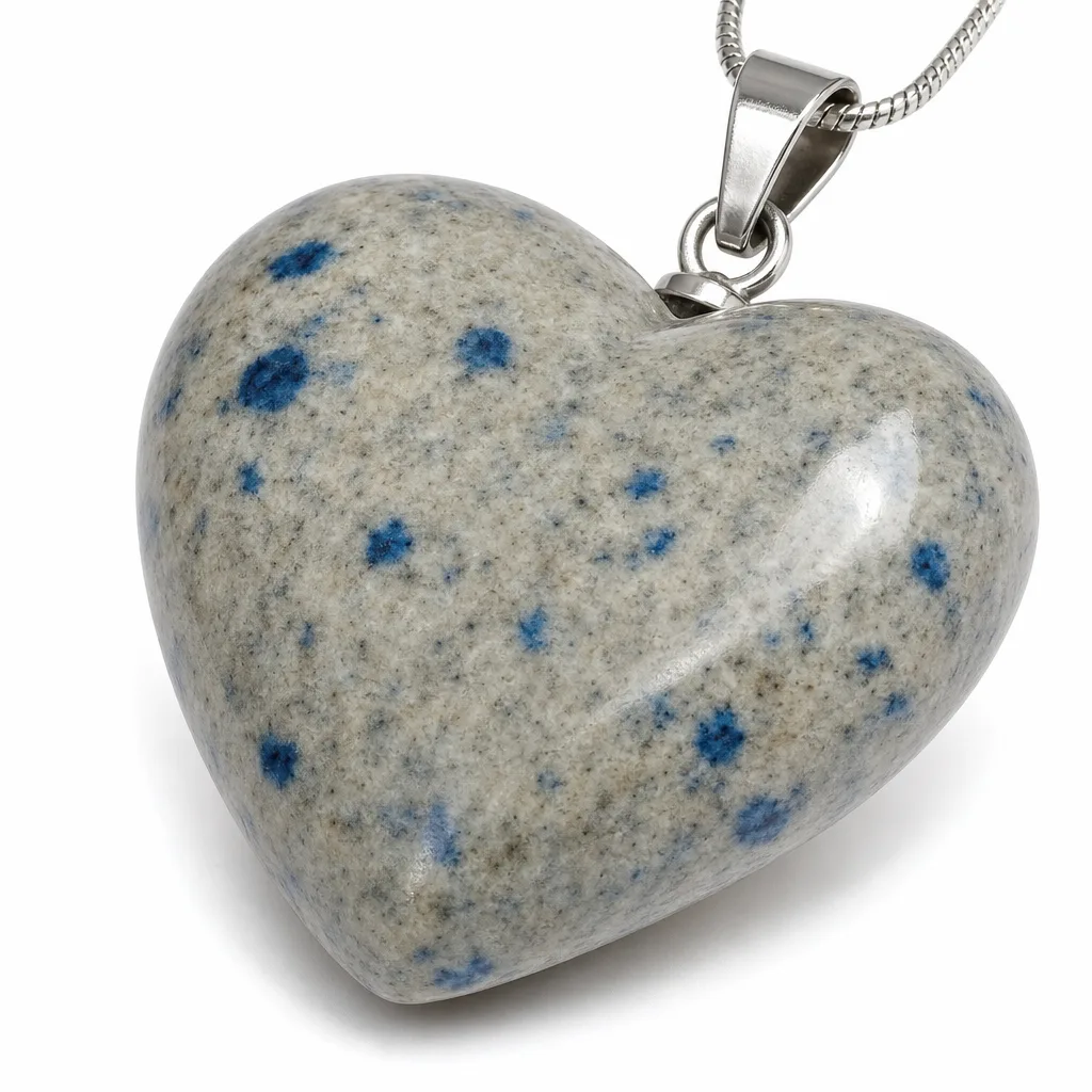 Heart-Shaped K2 Stone – Handcrafted Chakra Healing Crystal for Meditation & Home Decor