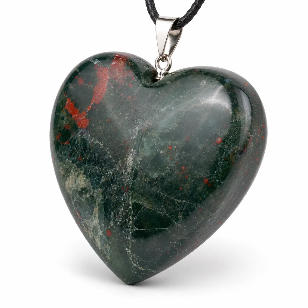 African Bloodstone Heart | Chakra Healing Energy Protection – Metaphysical Decor