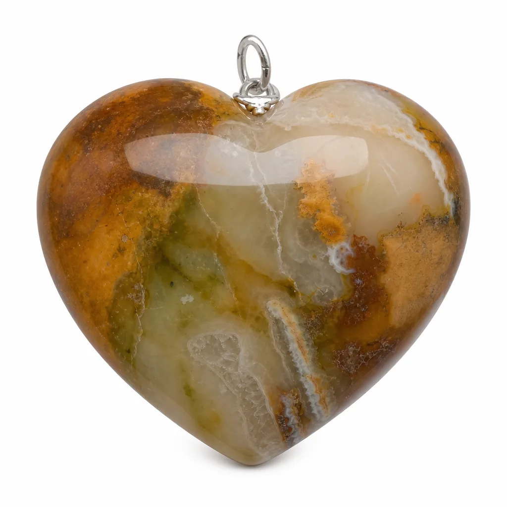 Premium Handcrafted Assorted Stone Heart for Healing Chakra Energy – Perfect for Meditation, Yoga & Home Decor