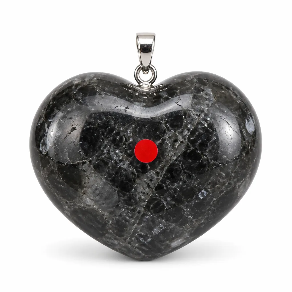 Crystal Heart Fire Dragon Fruit Heart Chakra Energy & Protection Decor for Meditation, Yoga, Office & Altar | Premium Metaphysical Collection