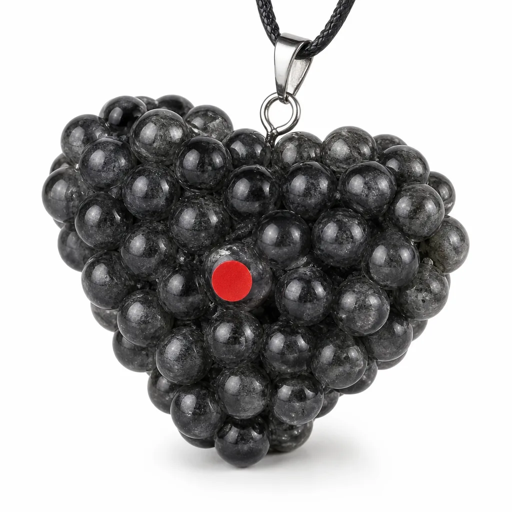Crystal Heart Fire Dragon Fruit Heart Chakra Energy & Protection Decor for Meditation, Yoga, Office & Altar | Premium Metaphysical Collection