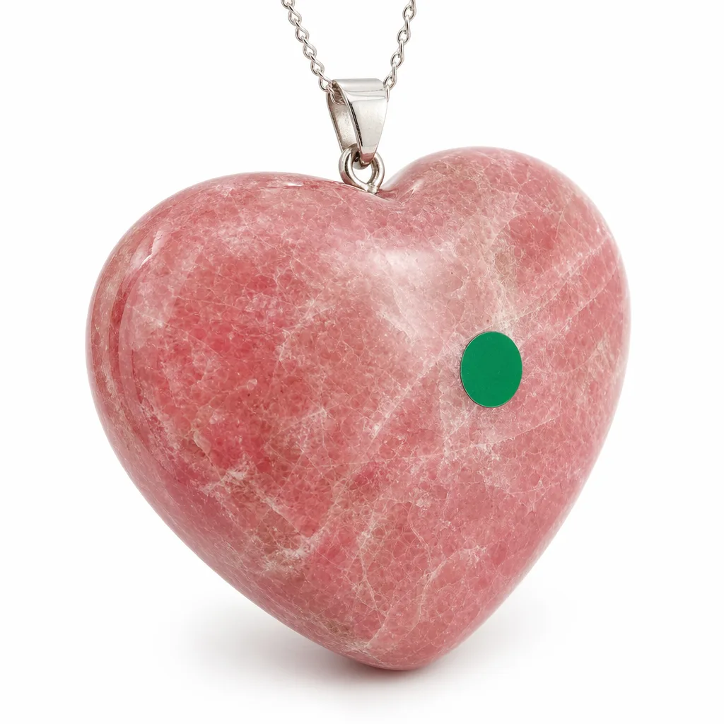 Premium Crystal Heart – Red Rose Stone Healing Energy & Chakra Protection for Meditation, Yoga, Bedroom, Office, Living Room, Wellness Studio & Altar Decor Collection