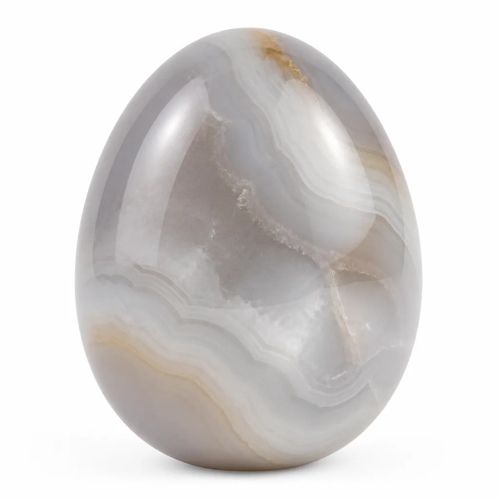 Premium Handcrafted Agate Egg – Chakra Healing Energy & Protection for Meditation, Yoga, Home & Spiritual Spaces