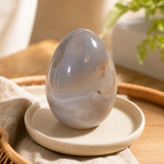 Premium Handcrafted Agate Egg – Chakra Healing Energy & Protection for Meditation, Yoga, Home & Spiritual Spaces