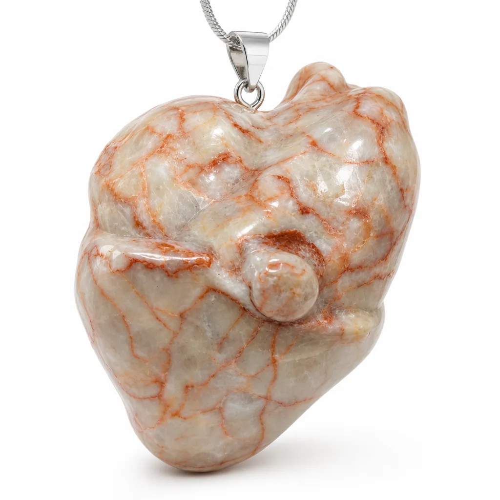 Heart-Shaped Rose Quartz Crystal – Premium Chakra Healing Energy for Meditation & Home Decor