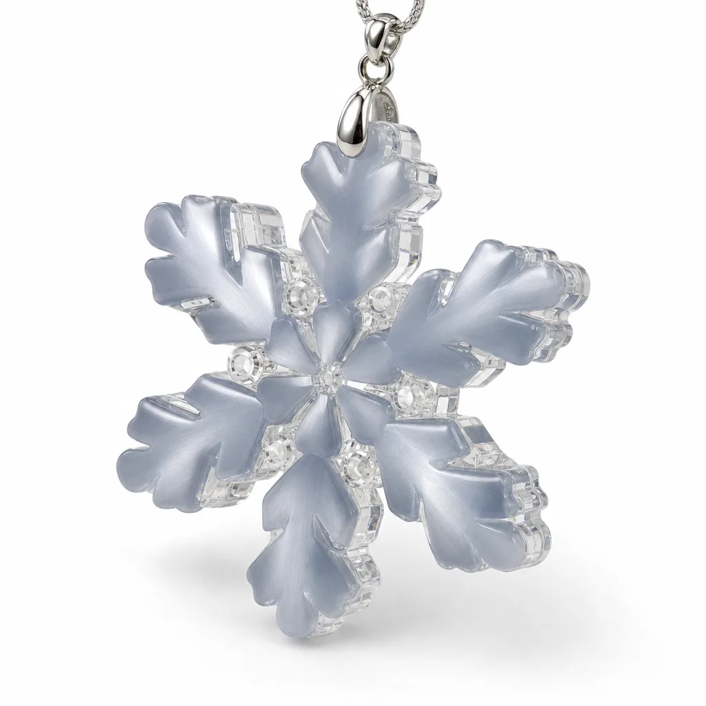 Premium Artificial Cat’s Eye Snowflake Crystal – Healing Chakra Energy for Meditation, Altar & Home Decor