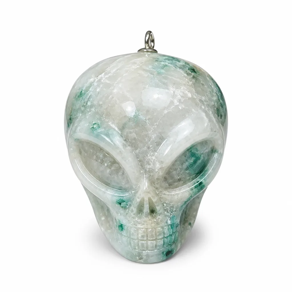 Premium Phoenix Stone Alien Skull – Handcrafted Healing & Chakra Energy for Meditation, Yoga, Home & Spiritual Decor