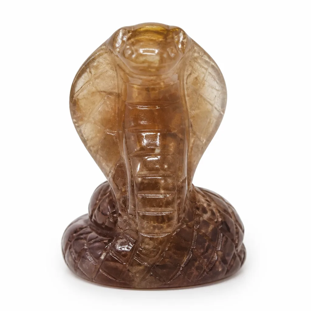 Fluorite Crystal Cobra Sculpture – Chakra Energy Protection Decor for Meditation, Yoga & Altar | Premium Metaphysical Collection image 1 Fluorite Crystal Cobra Sculpture – Chakra Energy Protection Decor for Meditation, Yoga & Altar | Premium Metaphysical Collection