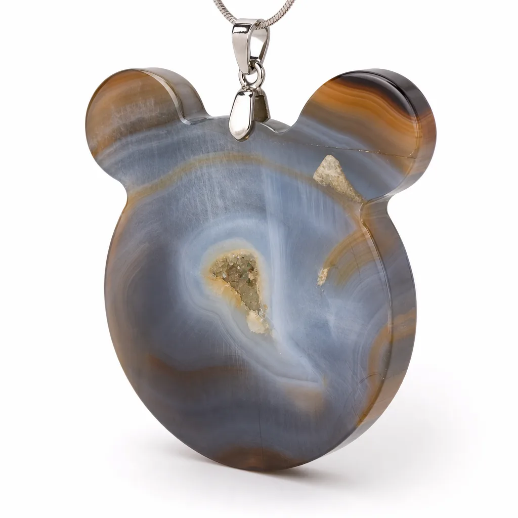 Agate Little Bear Crystal Healing & Protection Decor | Premium Metaphysical