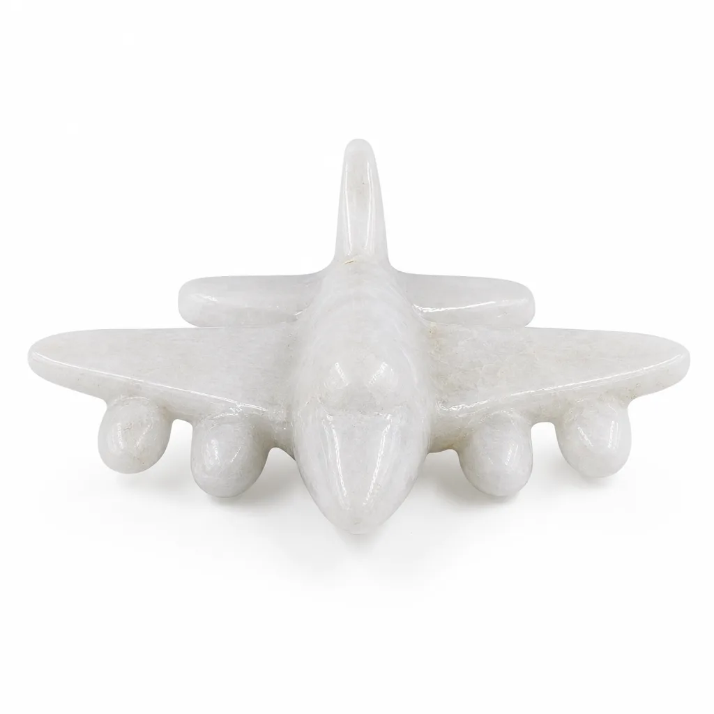 Gravel Airplane Handcrafted Energy & Protection Decor for Meditation, Office & Altar | Premium Metaphysical Collection