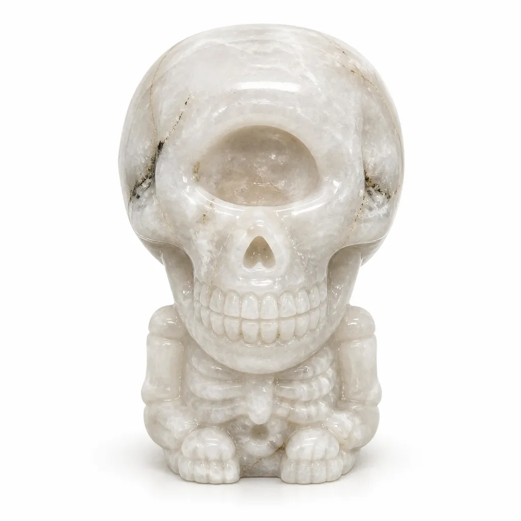 One-Eyed Skeleton Decor Chakra Energy Protection for Altar & Office | Premium Metaphysical Collection image 1 One-Eyed Skeleton Decor Chakra Energy Protection for Altar & Office | Premium Metaphysical Collection