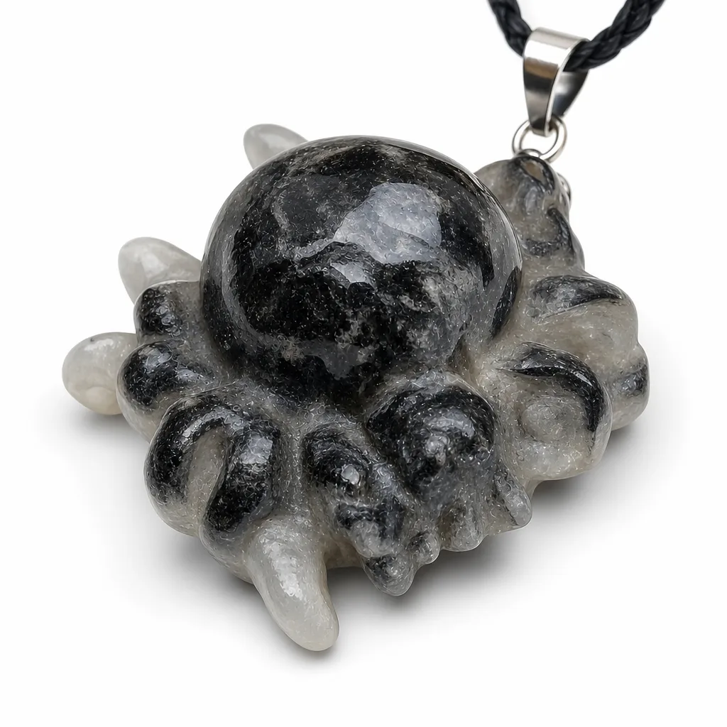 Crystal Spider Figurine Rubble Spider Energy Protection Decor for Altar & Office | Premium Metaphysical Collection
