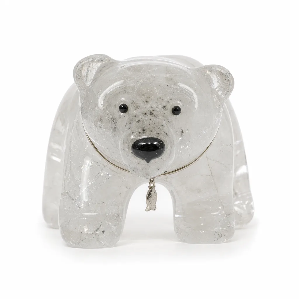 Polar Bear Crystal Decor – Chakra Healing Energy Protection for Meditation, Yoga, Office & Altar | Premium Metaphysical Collection image 1 Polar Bear Crystal Decor – Chakra Healing Energy Protection for Meditation, Yoga, Office & Altar | Premium Metaphysical Collection