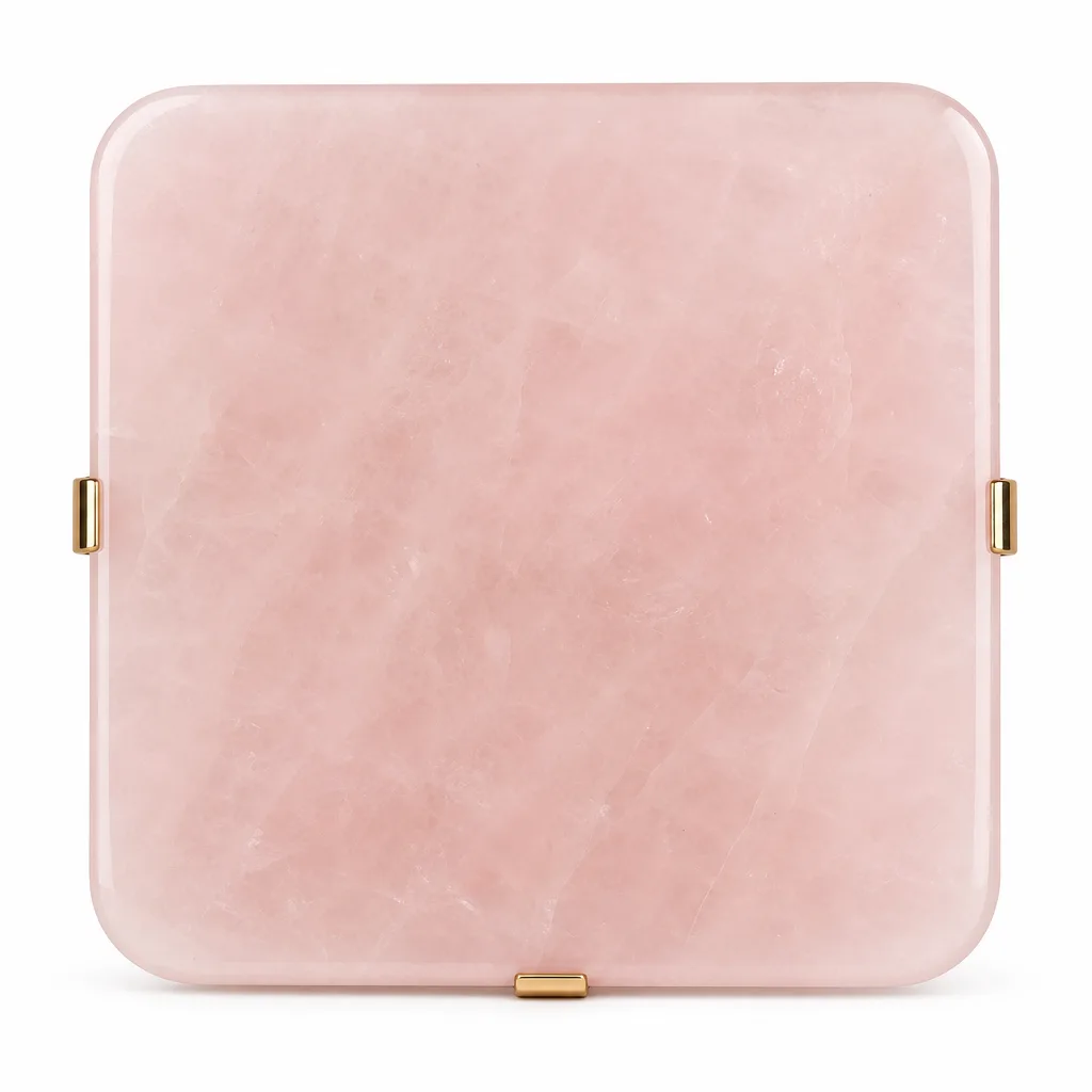 Pink Crystal Coaster – Chakra Healing, Energy & Protection for Meditation, Yoga, Bedroom, Office, Living Room, Wellness Studio, Altar Decor & Executive Desk | Premium Met image 1 Pink Crystal Coaster – Chakra Healing, Energy & Protection for Meditation, Yoga, Bedroom, Office, Living Room, Wellness Studio, Altar Decor & Executive Desk | Premium Met