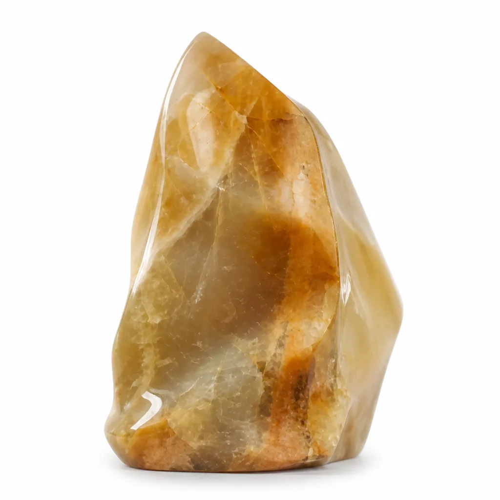 Premium Yellow Moonlight Crystal Torch – Handcrafted Healing Energy for Meditation, Yoga & Spiritual Decor